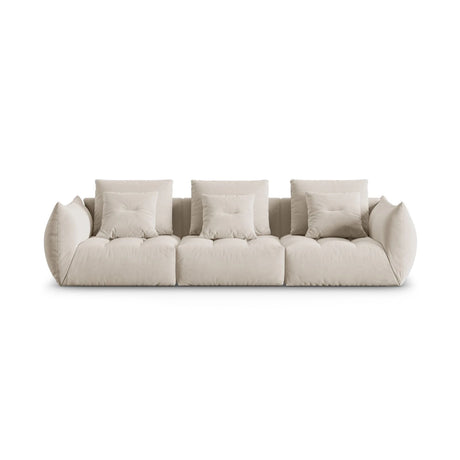 Bloom modulares 4-Sitzer Sofa mit Bezug aus Samt oder Strukturstoff, 332x106 cm – Bild 1