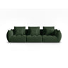 Bloom modulares 4-Sitzer Sofa mit Bezug aus Strukturierter Stoff (City 36) in Moosgrün, 332x106 cm – Bild 1