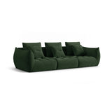 Bloom modulares 4-Sitzer Sofa mit Bezug aus Strukturierter Stoff (City 36) in Moosgrün, 332x106 cm – Bild 3