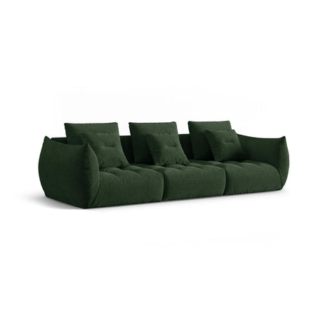 Bloom modulares 4-Sitzer Sofa mit Bezug aus Strukturierter Stoff (City 36) in Moosgrün, 332x106 cm – Bild 3