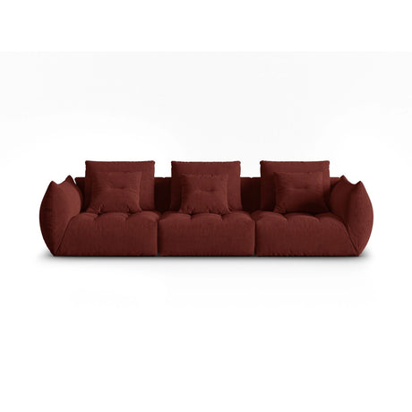 Bloom modulares 4-Sitzer Sofa mit Bezug aus Strukturierter Stoff (City 56) in Red, 332x106 cm – Bild 1