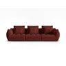 Bloom modulares 4-Sitzer Sofa mit Bezug aus Strukturierter Stoff (City 56) in Red, 332x106 cm – Bild 1