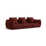 Bloom modulares 4-Sitzer Sofa mit Bezug aus Strukturierter Stoff (City 56) in Red, 332x106 cm – Bild 3
