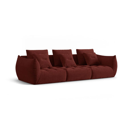 Bloom modulares 4-Sitzer Sofa mit Bezug aus Strukturierter Stoff (City 56) in Red, 332x106 cm – Bild 3
