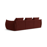 Bloom modulares 4-Sitzer Sofa mit Bezug aus Strukturierter Stoff (City 56) in Red, 332x106 cm – Bild 4