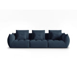 Bloom modulares 4-Sitzer Sofa mit Bezug aus Strukturierter Stoff (City 77) in Dunkelblau, 332x106 cm – Bild 1