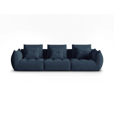 Bloom modulares 4-Sitzer Sofa mit Bezug aus Strukturierter Stoff (City 77) in Dunkelblau, 332x106 cm – Bild 1