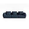 Bloom modulares 4-Sitzer Sofa mit Bezug aus Strukturierter Stoff (City 77) in Dunkelblau, 332x106 cm – Bild 1