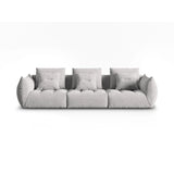 Bloom modulares 4-Sitzer Sofa mit Bezug aus Strukturierter Stoff (City 83) in Silver, 332x106 cm – Bild 1