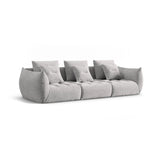 Bloom modulares 4-Sitzer Sofa mit Bezug aus Strukturierter Stoff (City 83) in Silver, 332x106 cm – Bild 3