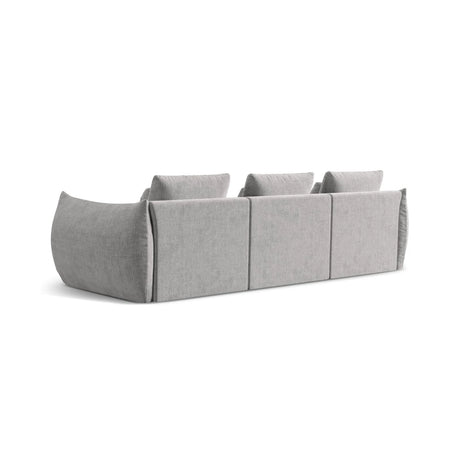 Bloom modulares 4-Sitzer Sofa mit Bezug aus Strukturierter Stoff (City 83) in Silver, 332x106 cm – Bild 4