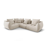 Bloom modulares 4-Sitzer Sofa mit Eckmodul Links, mit Bezug aus Samt oder Strukturstoff, 316x216 cm – Bild 3