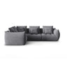 Bloom modulares 4-Sitzer Sofa mit Eckmodul Links, mit Bezug aus Strukturierter Stoff (City 86) in Grau, 316x216 cm – Bild 1