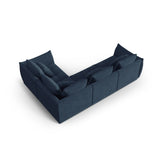 Bloom modulares 4-Sitzer Sofa mit Eckmodul Rechts, mit Bezug aus Strukturierter Stoff (City 77) in Dunkelblau, 316x216 cm – Bild 4