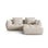 Bloom modulares Ecksofa mit Bezug aus Samt oder Strukturstoff, 232x216 cm – Bild 1
