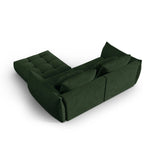 Bloom modulares Ecksofa mit Bezug aus Strukturierter Stoff (City 36) in Moosgrün, 232x216 cm – Bild 4