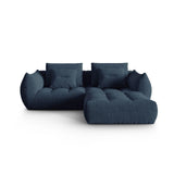 Bloom modulares Ecksofa mit Bezug aus Strukturierter Stoff (City 77) in Dunkelblau, 232x216 cm – Bild 1