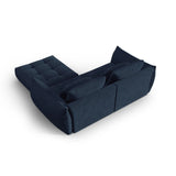 Bloom modulares Ecksofa mit Bezug aus Strukturierter Stoff (City 77) in Dunkelblau, 232x216 cm – Bild 4