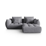 Bloom modulares Ecksofa mit Bezug aus Strukturierter Stoff (City 86) in Grau, 232x216 cm – Bild 1