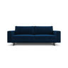 Caro 3-Sitzer Sofa mit Schlaffunktion, in Samt (Blu86) in Königsblau, 236x97 cm – Bild 1