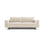 Caro 3-Sitzer Sofa mit Schlaffunktion, in Samt oder Strukturstoff, 236x97 cm – Bild 1