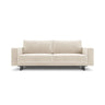 Caro 3-Sitzer Sofa mit Schlaffunktion, in Samt oder Strukturstoff, 236x97 cm – Bild 1
