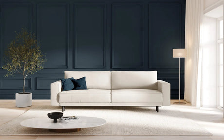 Caro 3-Sitzer Sofa mit Schlaffunktion, in Samt oder Strukturstoff, 236x97 cm – Bild 2