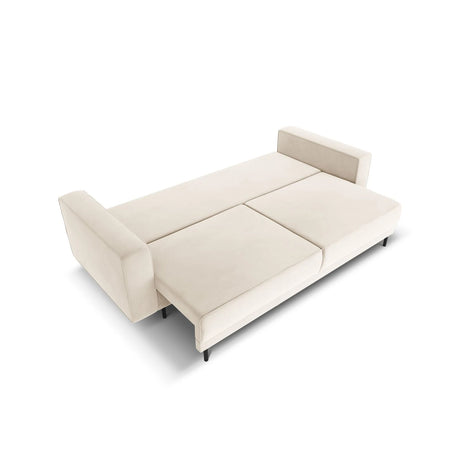 Caro 3-Sitzer Sofa mit Schlaffunktion, in Samt oder Strukturstoff, 236x97 cm – Bild 5