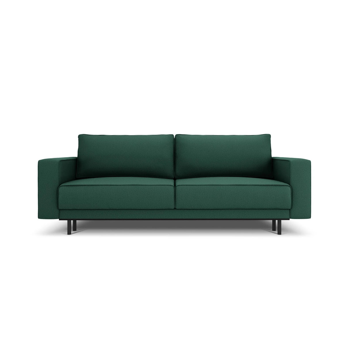 Caro 3-Sitzer Sofa mit Schlaffunktion, in Strukturierter Stoff (Meg359) in Grün, 236x97 cm – Bild 1