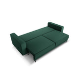 Caro 3-Sitzer Sofa mit Schlaffunktion, in Strukturierter Stoff (Meg359) in Grün, 236x97 cm – Bild 5
