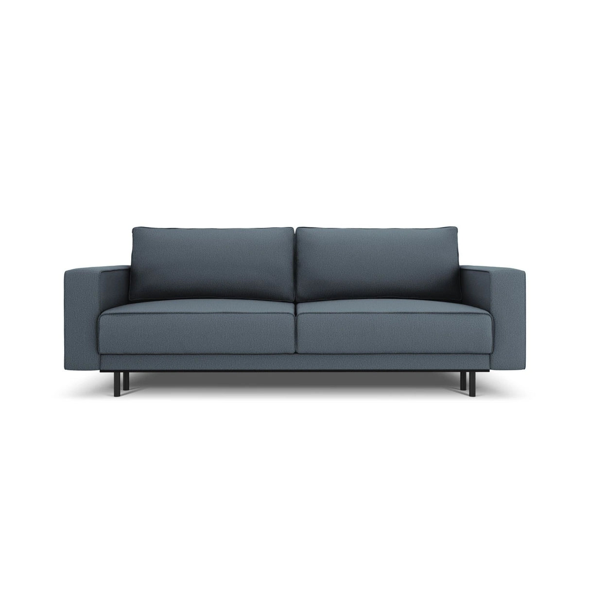 Caro 3-Sitzer Sofa mit Schlaffunktion, in Strukturierter Stoff (Meg361) in Blau, 236x97 cm – Bild 1