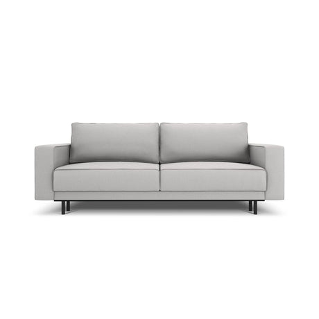 Caro 3-Sitzer Sofa mit Schlaffunktion, in Strukturierter Stoff (Meg363) in Hellgrau, 236x97 cm – Bild 1