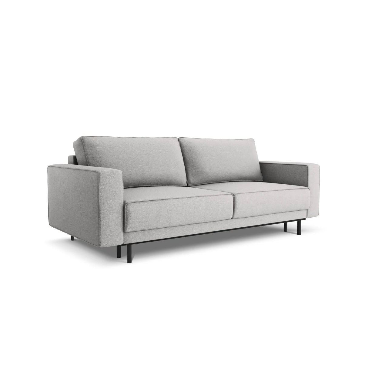 Caro 3-Sitzer Sofa mit Schlaffunktion, in Strukturierter Stoff (Meg363) in Hellgrau, 236x97 cm – Bild 4