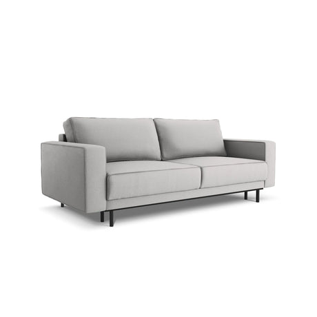 Caro 3-Sitzer Sofa mit Schlaffunktion, in Strukturierter Stoff (Meg363) in Hellgrau, 236x97 cm – Bild 4