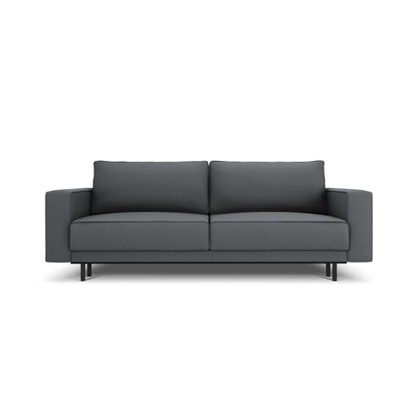Caro 3-Sitzer Sofa mit Schlaffunktion, in Strukturierter Stoff (Meg367) in Dunkelgrau, 236x97 cm – Bild 1