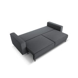 Caro 3-Sitzer Sofa mit Schlaffunktion, in Strukturierter Stoff (Meg367) in Dunkelgrau, 236x97 cm – Bild 5