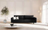 Caro 3-Sitzer Sofa mit Schlaffunktion, in Strukturierter Stoff (Meg368) in Schwarz, 236x97 cm – Bild 2