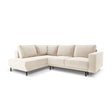 Caro 5-Sitzer Ecksofa Linke Seite, mit Schlaffunktion, in Samt oder Strukturstoff, 247x187 cm – Bild 1