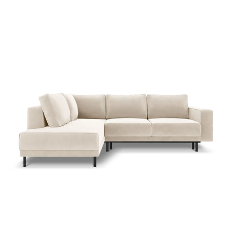 Caro 5-Sitzer Ecksofa Linke Seite, mit Schlaffunktion, in Samt oder Strukturstoff, 247x187 cm – Bild 4