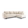 Caro 5-Sitzer Ecksofa Rechte Seite, mit Schlaffunktion, in Samt oder Strukturstoff, 247x187 cm – Bild 1