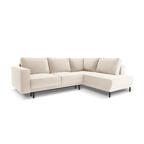 Caro 5-Sitzer Ecksofa Rechte Seite, mit Schlaffunktion, in Samt oder Strukturstoff, 247x187 cm – Bild 1