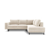 Caro 5-Sitzer Ecksofa Rechte Seite, mit Schlaffunktion, in Samt oder Strukturstoff, 247x187 cm – Bild 4