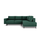 Caro 5-Sitzer Ecksofa Rechte Seite, mit Schlaffunktion, in Strukturierter Stoff (Meg359) in Grün, 247x187 cm – Bild 4
