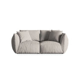 Chris 3-Sitzer Sofa in Leinenoptik aus Strukturierter Stoff (LIN04) in Natural, 220x100 cm – Bild 1