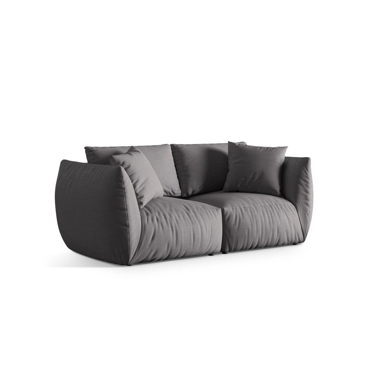 Chris 3-Sitzer Sofa in Leinenoptik aus Strukturierter Stoff (LIN32) in Sand, 220x100 cm – Bild 4