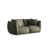 Chris 3-Sitzer Sofa in Leinenoptik aus Strukturierter Stoff (LIN81) in Muted Blue, 220x100 cm – Bild 4