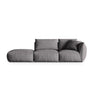 Chris 3-Sitzer Sofa, Links, mit Poufmodul, in Leinenoptik aus Strukturierter Stoff (LIN32) in Sand, 315x100 cm – Bild 1