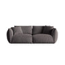 Chris 4-Sitzer Sofa in Leinenoptik aus Samt (CasGraph) in Dunkelgrau, 260x100 cm – Bild 1