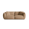 Chris 4-Sitzer Sofa in Leinenoptik aus Samt (CasLio) in Sand, 260x100 cm – Bild 1