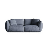 Chris 4-Sitzer Sofa in Leinenoptik aus Strukturierter Stoff (LIN74) in Light Green, 260x100 cm – Bild 1